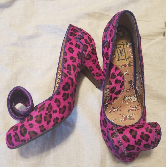 Pink Leopard print Shoes - Picture 1 of 1